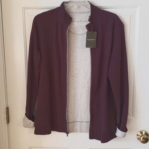 NWT Tommy Bahama Reversible Jacket Burgandy/Tan Size:M